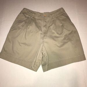 Hunt Club Khaki Button Zipper Shorts